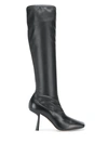 JIMMY CHOO MYKA BLACK LEATHER BOOTS,9DCF0802-1FF2-1D4E-73F0-23B8E51D51CC