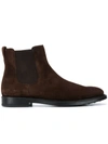 TOD'S BROWN SUEDE ANKLE BOOTS,4D950E30-92BD-101B-AAD8-3EC23DA8CD5A