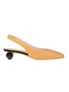 Anna Baiguera Ally Leather Slingback Pumps In Orange