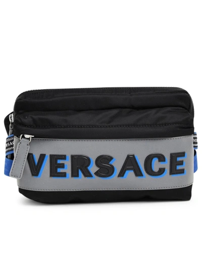 Versace Black Nylon Clutch