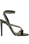 CELINE BLACK PONY SKIN SANDALS,575D4C41-BACD-E3A0-C0EF-9715DC0E91EB