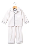 Petite Plume Two-piece Pajamas In White