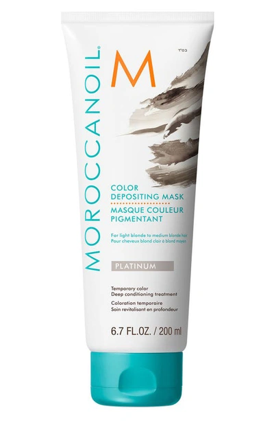 Moroccanoilr Colour Depositing Mask Temporary Colour Deep Conditioning Treatment, 6.7 oz In Platinum