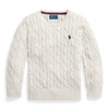 Polo Ralph Lauren Kids' Cable-knit Cotton Sweater In Nevis