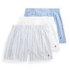 Polo Ralph Lauren Classic Fit Woven Boxers, Pack Of 3 In Jarvis Stripe/ Plaid