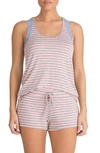 Honeydew Intimates All American Sleep Top & Shorts Set In Pop Stripe