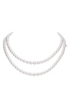 MIKIMOTO EVERYDAY ESSENTIALS DOUBLE STRAND PEARL NECKLACE,G 85820D 1WSPEC