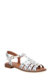 Kate Spade Wonder Floral-print Flat Sandals In Parchment Multi Leather