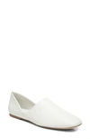 Vince Chandler Square-toe Leather Loafers In Off White