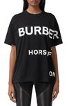 BURBERRY CARRICK HORSEFERRY PRINT OVERSIZE GRAPHIC TEE,8040764