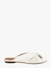 L'autre Chose Cracklet Effect Leather Mules In White In White