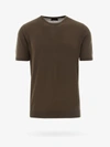 Roberto Collina Knitted Cotton T-shirt In Green