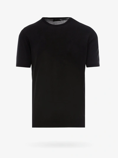 Roberto Collina T-shirt In Jersey - Atterley In Black