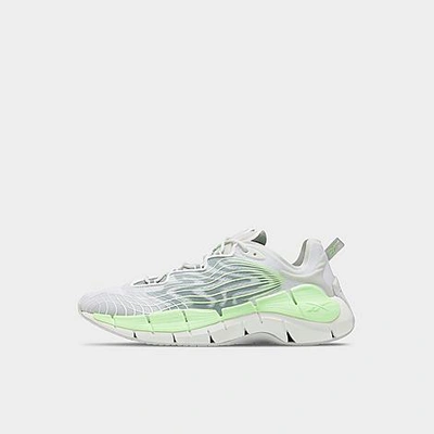 Reebok Men's Zig Kinetica Ii Running Shoes In Pure Grey 2/neon Mint/harmony Green