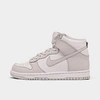 Nike Big Kids' Dunk High Retro Casual Shoes In Pink/white/grey
