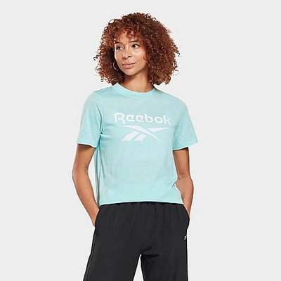 Reebok Women's Identity Cropped T-shirt In Digital Glow