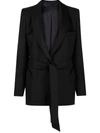 BLAZÉ MILANO TIED-WAIST BLAZER