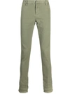 Dondup Slim-fit Tailored Trousers In Green