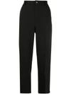 GANNI HIGH-WAISTED TAPERED TROUSERS