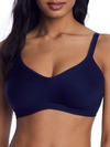 Olga Easy Does It Wire-free No Bulge T-shirt Bra In Evening Blue