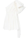 Carolina Herrera Draped Bow-detail Dress In White