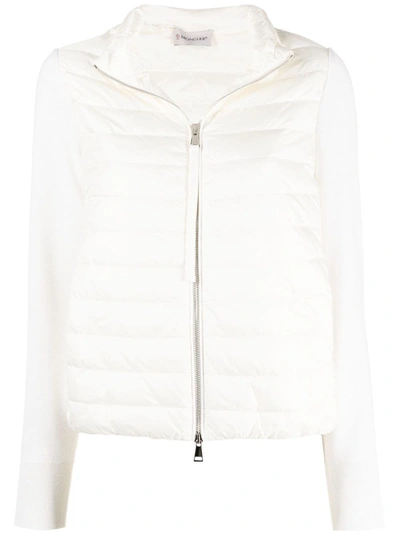 Moncler Multi-panel Padded Jacket In White