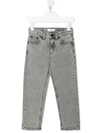 DONDUP BLEACH WASHED SLIM-FIT JEANS