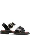 SEE BY CHLOÉ CROSSOVER-STRAP SANDALS