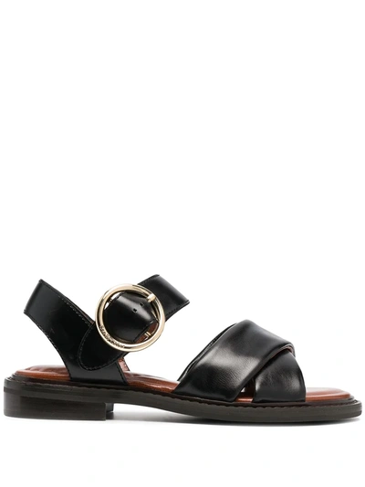 See By Chloé Crossover-strap Sandals In Black