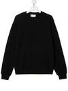 Dondup Metallic Logo Print Sweatshirt In Black