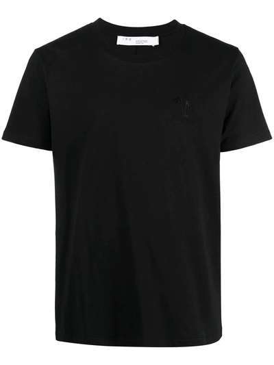 Iro Thery Short Sleeve Crew Neck T Shirt In Black