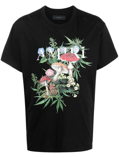 Amiri Psychedelic Print Jersey T-shirt In Black