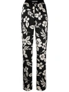 TOM FORD FLORAL-PRINT FLARED TROUSERS