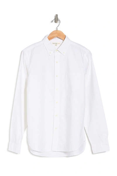 Alex Mill Button-down Collar Cotton Oxford Shirt In White