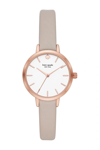 Kate Spade Metro Leather Strap Watch, 30mm
