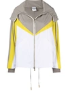 Lorena Antoniazzi Colour-block Hooded Jacket In Neutrals