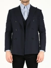 Tonello Contrast-panel Waistcoat In Blue