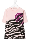 Marni Teen Logo-print Cotton T-shirt In Pink