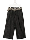 BRUNELLO CUCINELLI HIGH-RISE BELTED STRAIGHT-LEG TROUSERS
