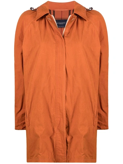 Pre-owned Burberry 1980s Hooded Parka In Orange