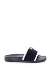 THOM BROWNE TERRY CLOTH POOL SLIDES,MFL054A07686 415