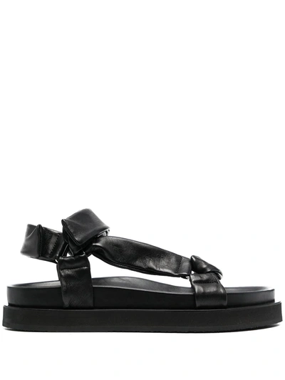 Jil Sander Strappy Open-toe Sandals In Black