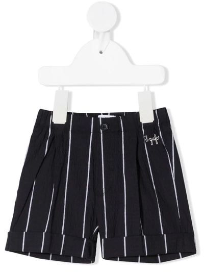 Il Gufo Babies' Pin Stripe-print Shorts In 蓝色