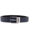 Bally Astory Reversible And Adjustable Leather Belt In Blue