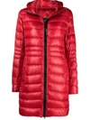 Canada Goose Cypress Packable Hooded 750-fill-power Down Puffer Coat In Red