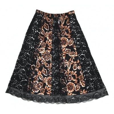 Pre-owned Rodarte Silk Mid-length Skirt In Multicolour