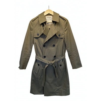 Pre-owned Zadig & Voltaire Spring Summer 2020 Khaki Cotton Trench Coat