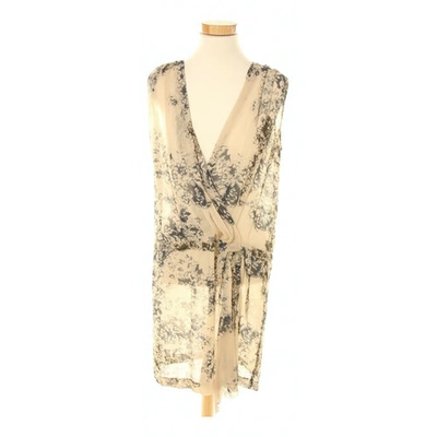 Pre-owned Hoss Intropia Beige Silk Dress