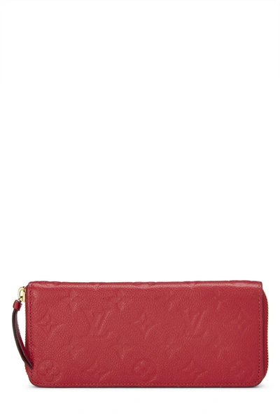 Pre-owned Louis Vuitton Cherry Empreinte Clemence Wallet