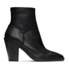 RAG & BONE BLACK AXEL ZIP UP BOOTS